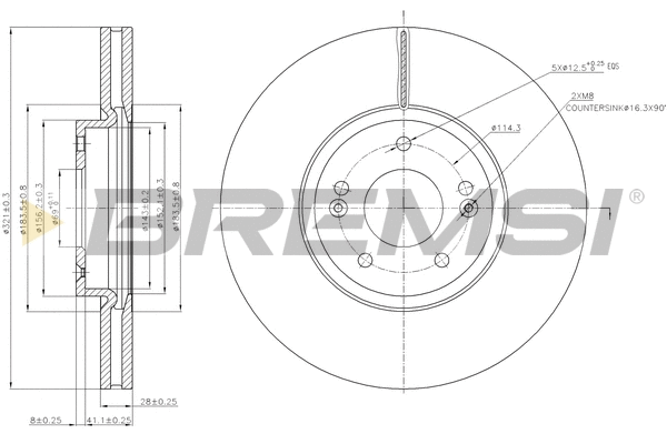Brake Disc (CD7631V)