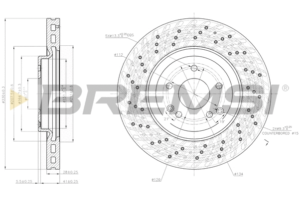 Brake Disc (CD7582V)