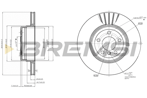 Brake Disc (CD7716V)