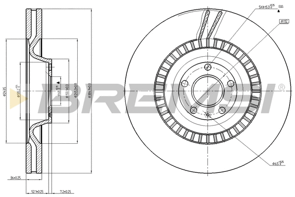Brake Disc (CD8222V)