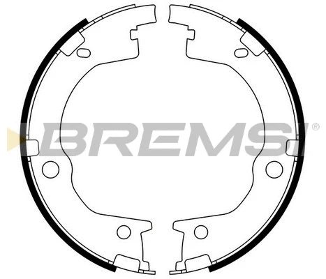 Brake Shoe Set, parking brake (GF0803)