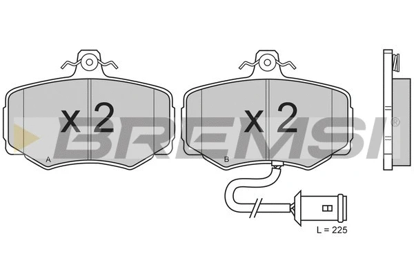 Brake Pad Set, disc brake (BP2433)