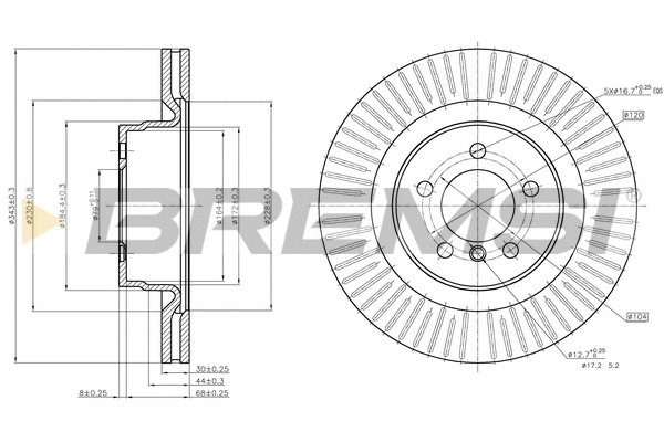 Brake Disc (CD7436V)