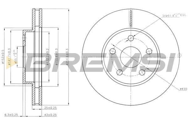 Brake Disc (CD6620V)