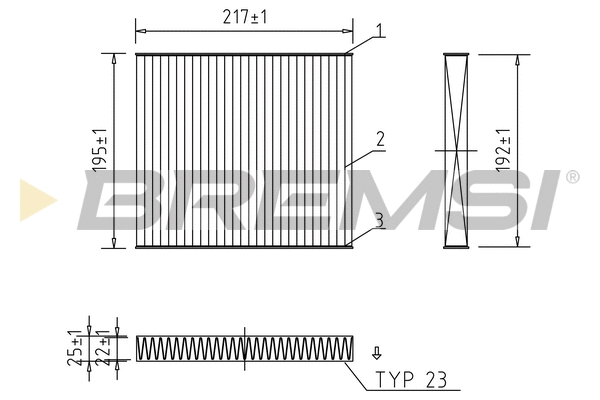 Filter, cabin air (FC0441A)