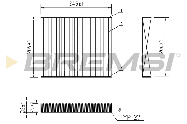 Filter, cabin air (FC0931C)