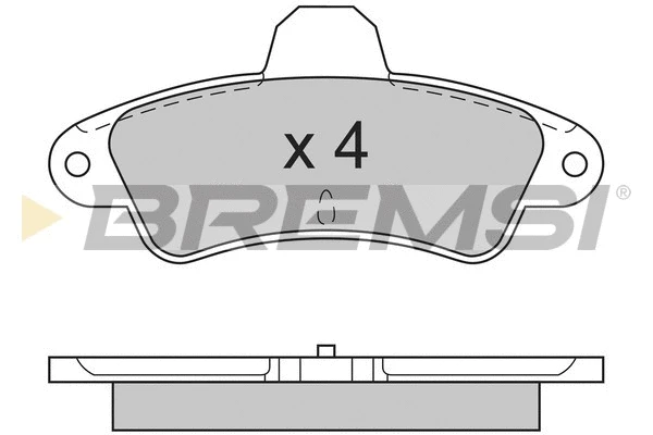 Brake Pad Set, disc brake (BP2593)