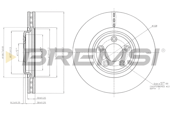 Brake Disc (CD7702V)