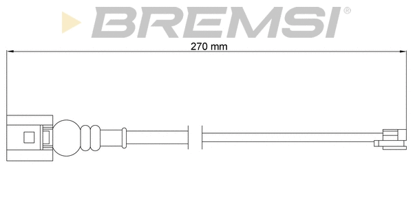 Warning Contact, brake pad wear (WI0773)