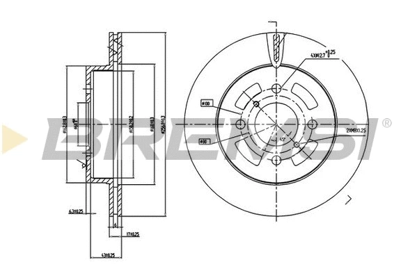 Brake Disc (CD7287V)