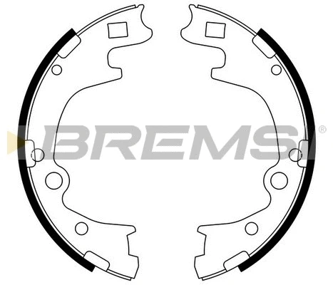 Brake Shoe Set, parking brake (GF0728)