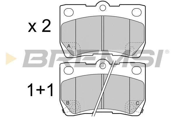 Brake Pad Set, disc brake (BP3420)