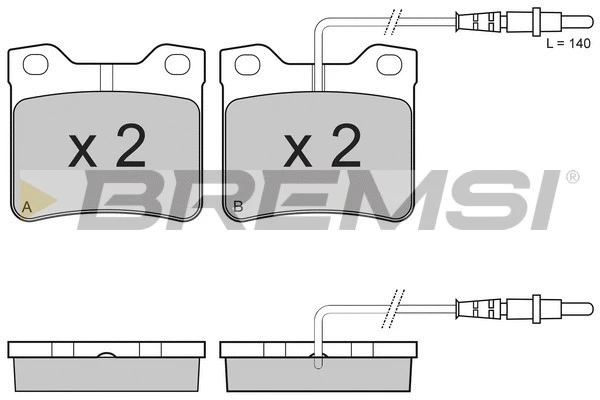 Brake Pad Set, disc brake (BP2431)