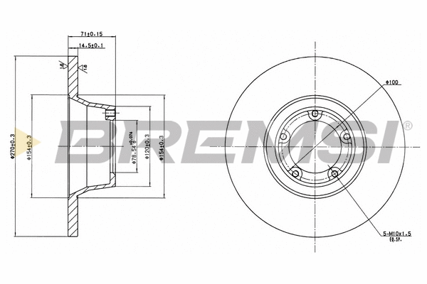 Brake Disc (CD6084S)