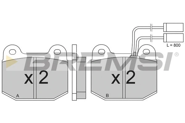 Brake Pad Set, disc brake (BP2274)