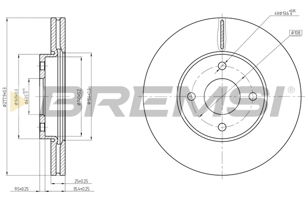 Brake Disc (CD8548V)