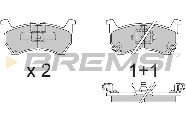 Brake Pad Set, disc brake (BP2377)