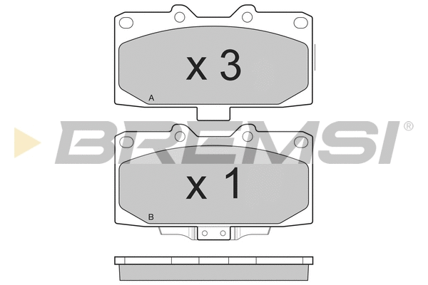 Brake Pad Set, disc brake (BP3271)