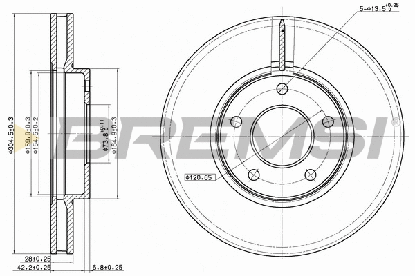 Brake Disc (CD7069V)