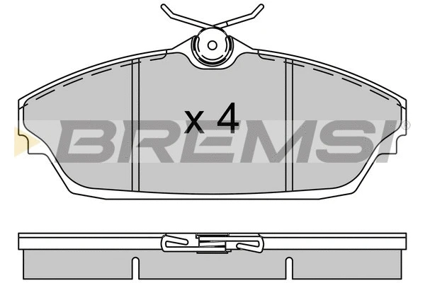 Brake Pad Set, disc brake (BP3505)