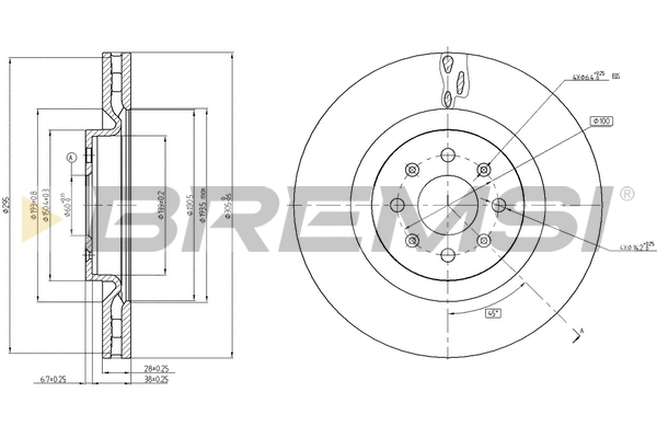 Brake Disc (CD7773V)
