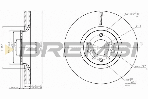 Brake Disc (CD7904V)