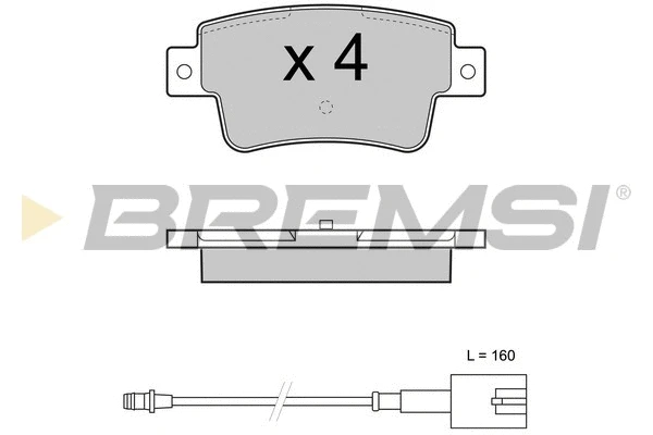 Brake Pad Set, disc brake (BP3427)