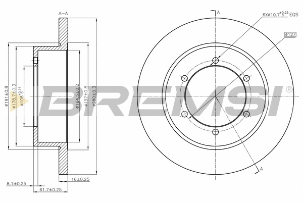 Brake Disc (CD5327S)