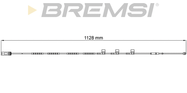 Warning Contact, brake pad wear (WI0701)