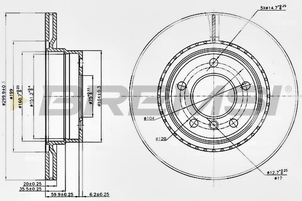 Brake Disc (CD7549V)