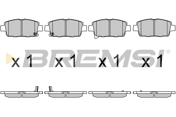 Brake Pad Set, disc brake (BP3730)