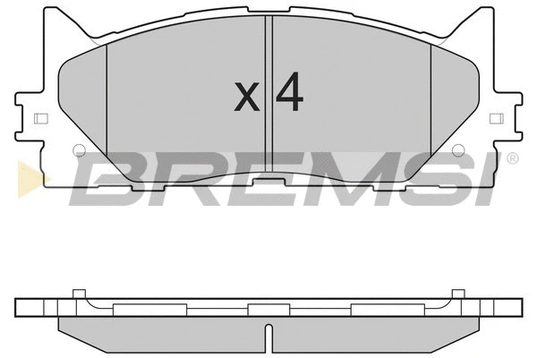 Brake Pad Set, disc brake (BP3253)