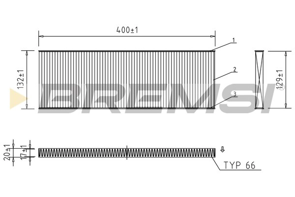Filter, cabin air (FC1525)
