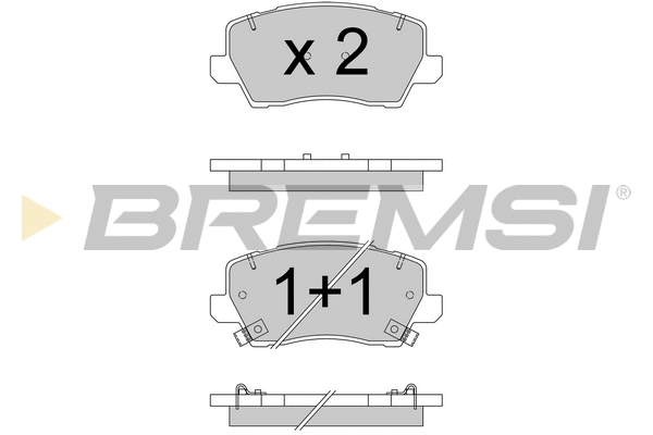 Brake Pad Set, disc brake (BP3787)