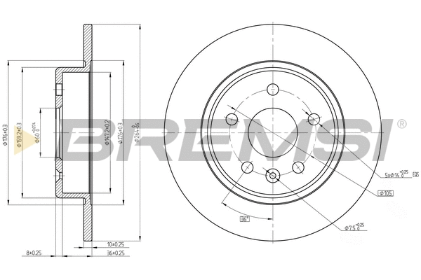 Brake Disc (CD8426S)