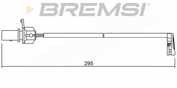 Warning Contact, brake pad wear (WI0723)