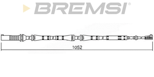 Warning Contact, brake pad wear (WI0684)