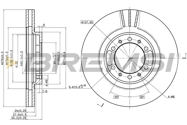 Brake Disc (CD7109V)
