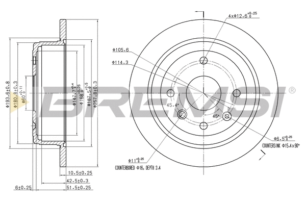 Brake Disc (CD7606S)