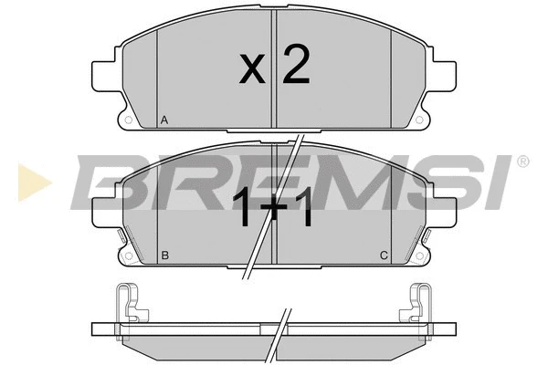 Brake Pad Set, disc brake (BP2968)