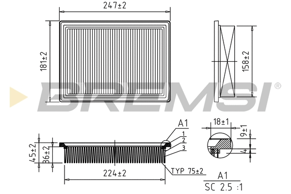Air Filter (FA1618)