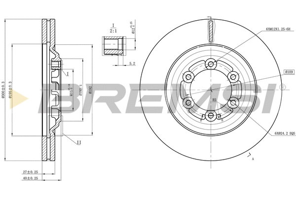 Brake Disc (CD8372V)