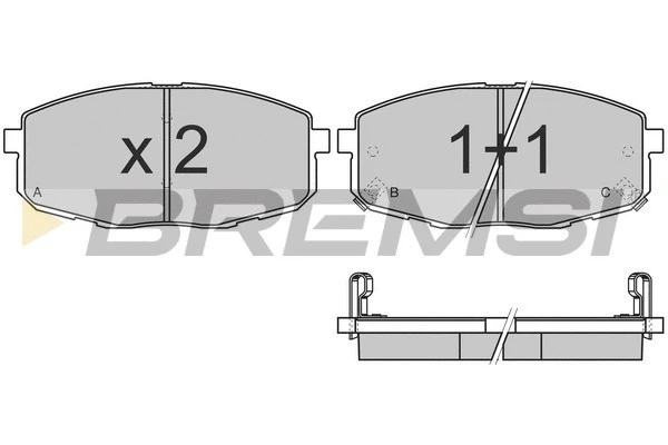 Brake Pad Set, disc brake (BP3147)