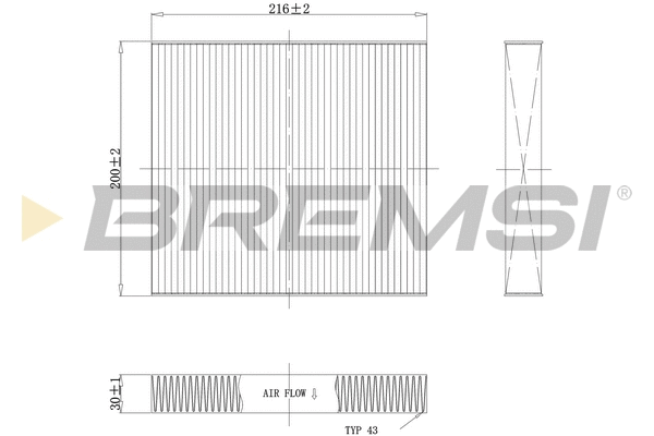 Filter, cabin air (FC1341)