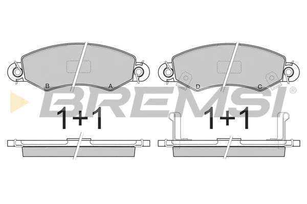 Brake Pad Set, disc brake (BP2846)