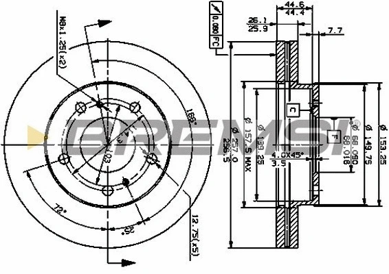 Brake Disc (CD6722V)