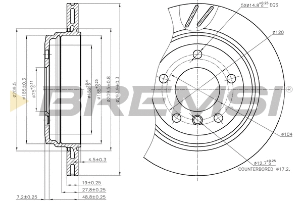 Brake Disc (CD7581V)