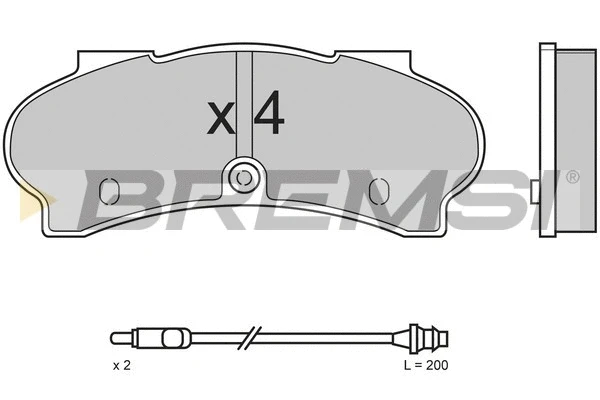 Brake Pad Set, disc brake (BP2524)