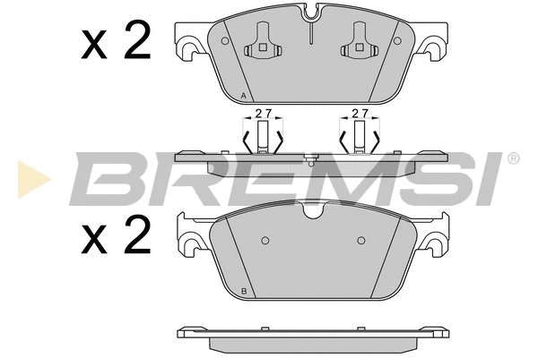 Brake Pad Set, disc brake (BP3565)