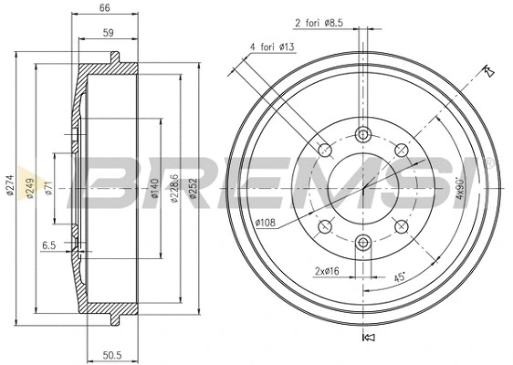 Brake Drum (CR5146)